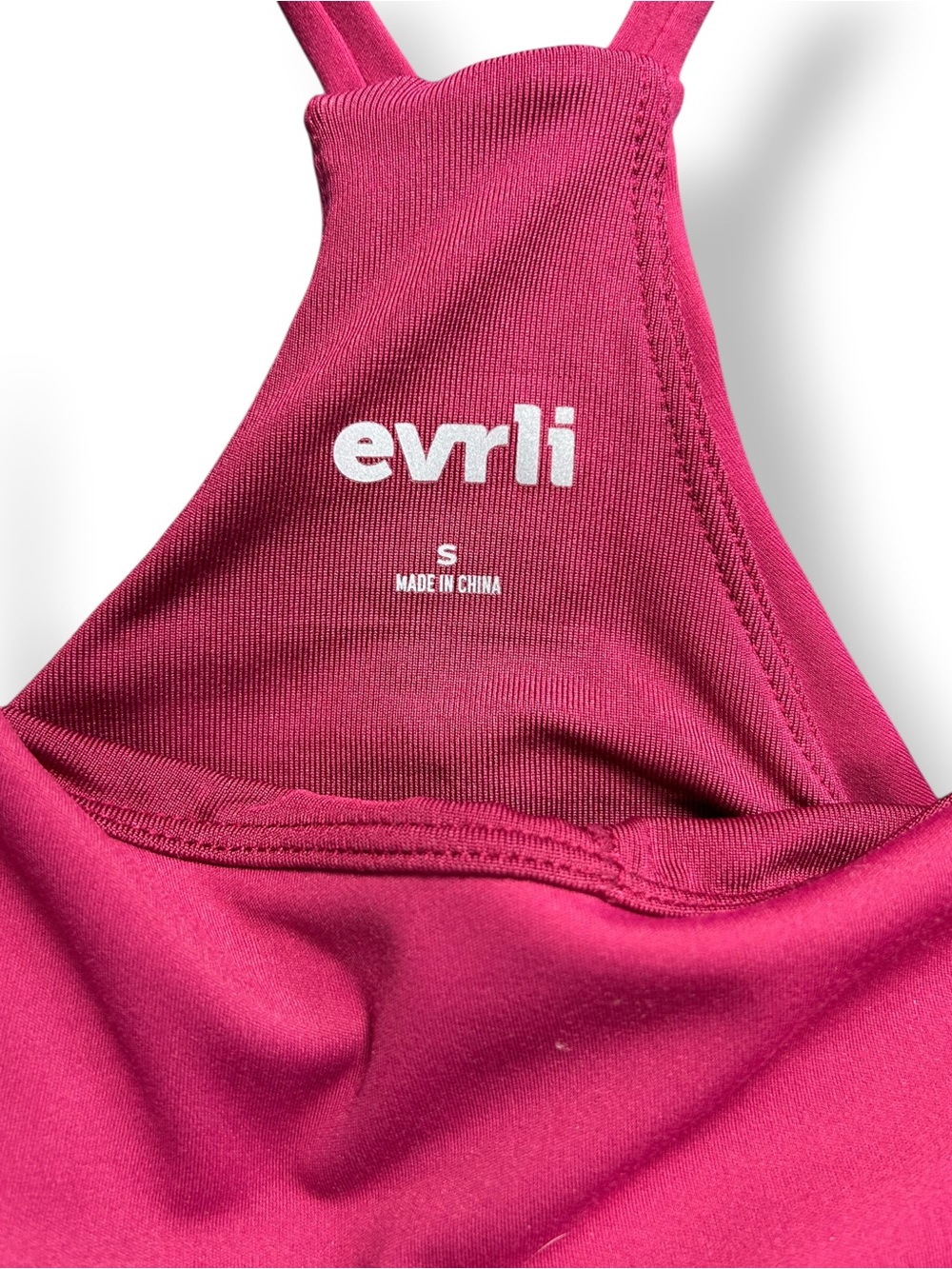 Evrli Pink Colorblock Sports Bra Leggings Matching Workout Set Size Small - Picture 5 of 10